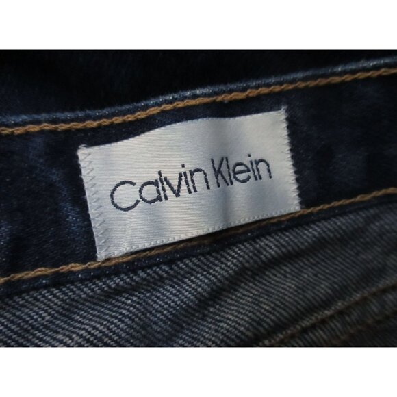 Calvin Klein Vintage Women's Jeans 12 28x33 USA 1990's Mom Designer Dark Wash US - Picture 6 of 9